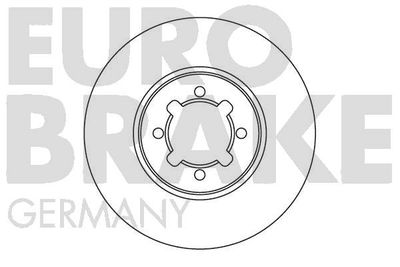 EUROBRAKE 5815204568 Гальмівні диски 