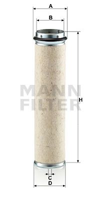 Sekundärluftfilter MANN-FILTER CF 800