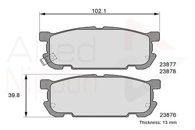 COMLINE ADB31207 Тормозные колодки и сигнализаторы  для MAZDA MX-5 II (NB) 1.8 16V