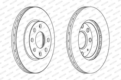 BREMSSCHEIBE FERODO DDF1130C 1