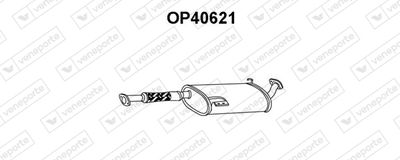 Глушитель выхлопных газов конечный VENEPORTE OP40621 для OPEL FRONTERA