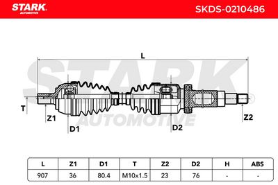 полуоска STARK SKDS-0210486