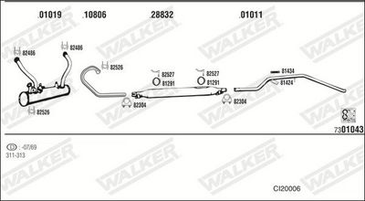 Изпускателна система WALKER CI20006