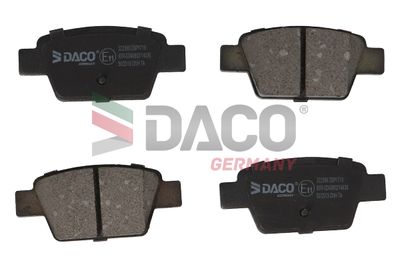 Комплект тормозных колодок, дисковый тормоз DACO Germany 322366 для FIAT MULTIPLA