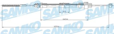 Тросик, cтояночный тормоз SAMKO C1079B для LANCIA ZETA