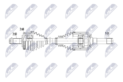 Vetoakseli NTY NPW-LR-012 – LAND ROVER