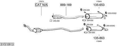 SISTEM DE ESAPAMENT BOSAL SYS10913