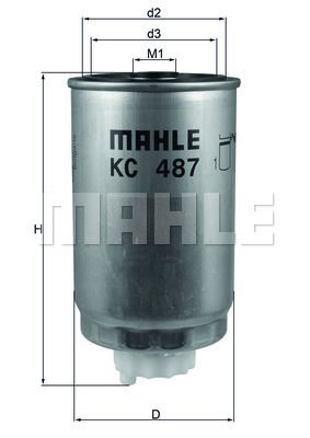 KNECHT KC 487 Топливный фильтр  для DODGE  (Додж Калибер)