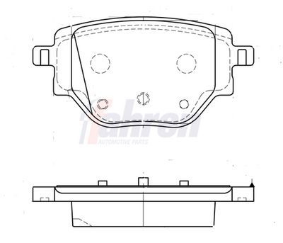 Fahren Brake Pad Set, disc brake FBP3953