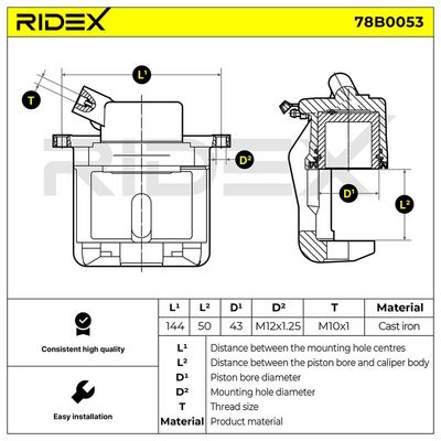 спирачен апарат RIDEX