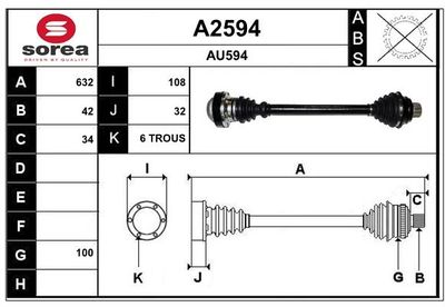 ANTRIEBSWELLE SNRA A2594