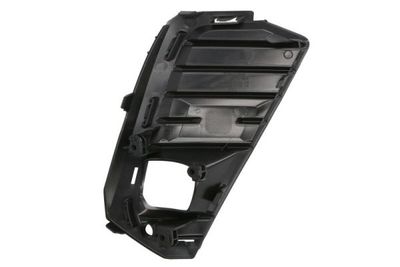 Voorbumper afdekking Voor Links (met mistlampgaten, black-matt) past: OPEL CROSSLAND X 10.20-