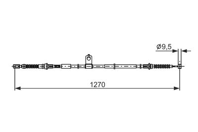 BOSCH Brake Cable BC2898 1987482898