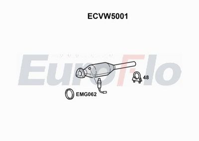 Katalizator EUROFLO 6N0131701HX