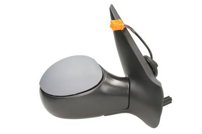 Zijspiegel Rechts (elektrisch, in reliëf, met verwarming, under-coated, met temperatuursensor) past: PEUGEOT 206 09.98-04.09