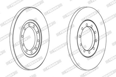 DISC FRANA FERODO DDF1537C 1