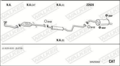 Изпускателна система WALKER MA25002