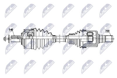 Hnací hřídel NTY NPW-VV-164