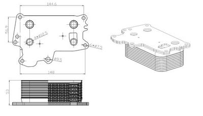 RADIATOR ULEI ULEI MOTOR NRF 31840 4
