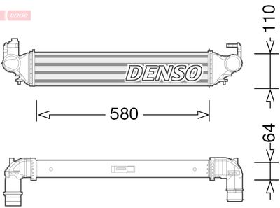 DENSO Intercooler, inlaatluchtkoeler (DIT09117)