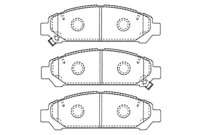 Комплект тормозных колодок, дисковый тормоз KAVO PARTS KBP-9146 для TOYOTA VENZA