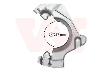 SPRITZBLECH BREMSSCHEIBE VAN WEZEL 3804371