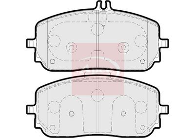 APEC Brake Pad Set, disc brake PAD2245