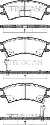 Комплект тормозных колодок, дисковый тормоз TRISCAN 8110 43007 для HYUNDAI ATOS