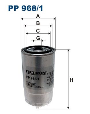 Топливный фильтр FILTRON PP 968/1 для LANCIA THESIS