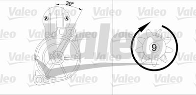 Стартер VALEO 455566 для NISSAN DATSUN