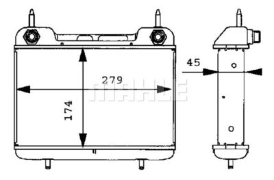 Oljekylare, motor MAHLE CLC 27 000P