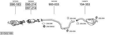 ABGASANLAGE BOSAL SYS02169