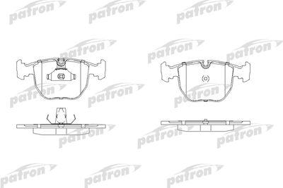 Комплект тормозных колодок, дисковый тормоз PATRON PBP997 для BMW X5