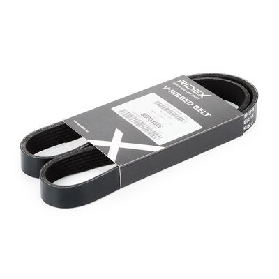 водна помпа + комплект пистови ремъци клиновидно оребряване RIDEX 4172P0111