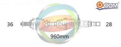 Приводной вал Multiparts 18-152940 для VOLVO XC40