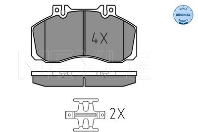 Комплект тормозных колодок, дисковый тормоз MEYLE 025 298 3521 для MERCEDES-BENZ VARIO