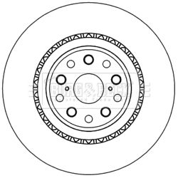 BORG & BECK BBD5983S Тормозные диски  для LEXUS LS (Лексус Лс)