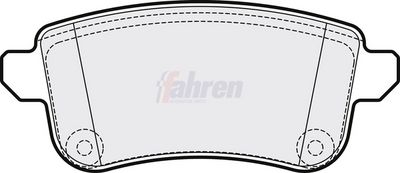 Fahren Brake Pad Set, disc brake FBP3828