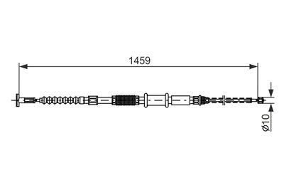 CABLU FRANA DE PARCARE BOSCH 1987482180