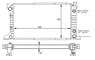 Радиатор, охлаждение двигателя WILMINK GROUP WG2162263 для FORD TRANSIT