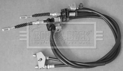 Тросик, cтояночный тормоз BORG & BECK BKB3686 для FORD FIESTA