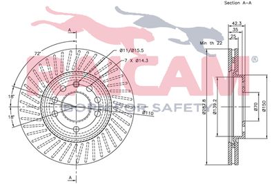 DISC FRANA RAICAM RD00587 2