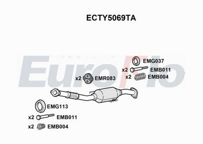 Katalizator EUROFLO ECTY5069TA