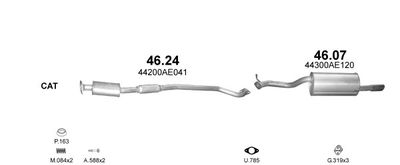 SISTEM DE ESAPAMENT POLMO POLMO01951