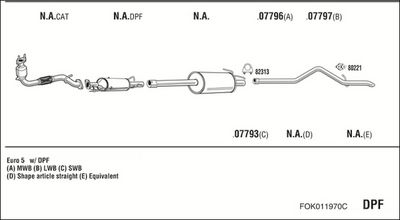 ABGASANLAGE WALKER FOK011970C