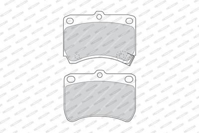 BREMSBELAGSATZ SCHEIBENBREMSE FERODO FDB597 1