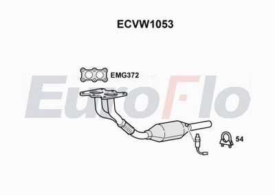 Katalizator EUROFLO 6K0253060CX