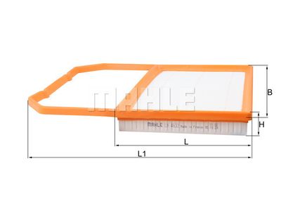 MAHLE LX 4632 Воздушный фильтр  для VW (Фольцваген)
