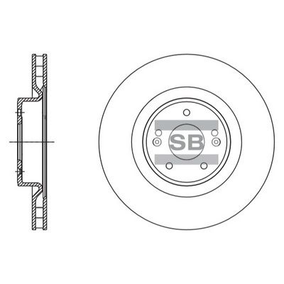 спирачен диск Hi-Q SD1117