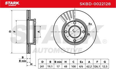 спирачен диск STARK SKBD-0022128